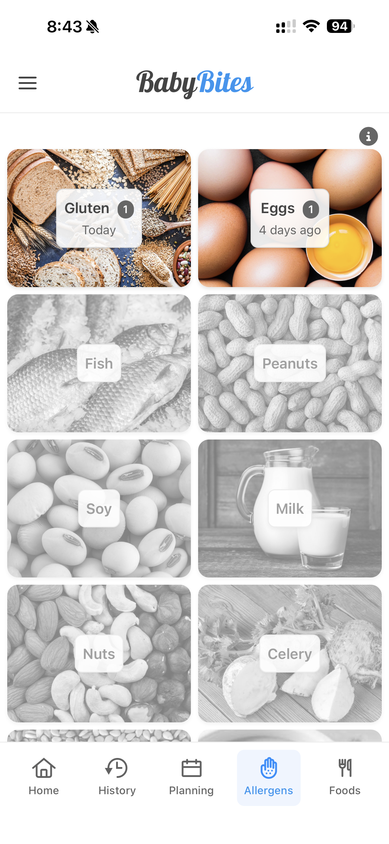 BabyBites Meal Planner